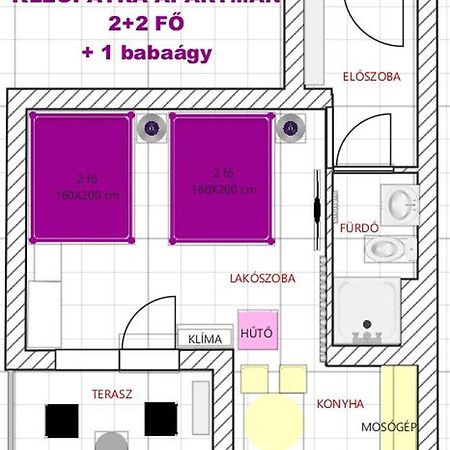 Kleopatra Apartman Hajduszoboszlo Bagian luar foto